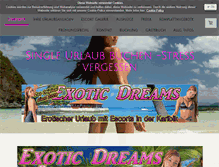 Tablet Screenshot of exotic-dreams.org